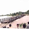 Half damaged bridge over morabharali